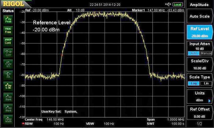 Narrow-BW DVB-S signal on 146.5 MHz